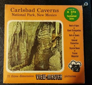 Carlsbad Caverns National Park Vintage View - Master Reel Pack A376 Sawyers S4