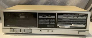 Sanyo Rd - S28 Single Stereo Cassette Deck Player Recorder Vintage Audio Japan