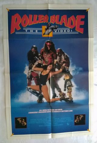 Roller Blade Vintage Home Video 1 Sheet Poster World Video 1986