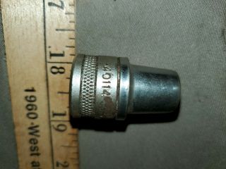 Vintage S - K / Sk Tools 1/2 " Drive,  6 Point,  7/16 " Standard Socket,  40114,  Usa
