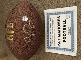 Kansas City Chiefs Patrick Mahomes Signed Autographed Football