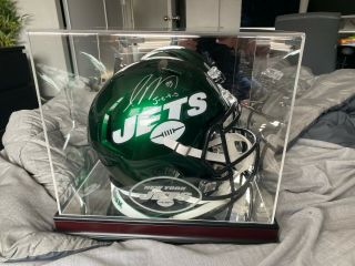 Jamal Adams Signed York Jets Full Size Helmet (fanatics Verified) / Jets Case
