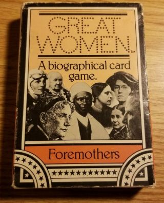 Vintage Great Women: Biographical Card Game - Foremothers - 1979 Complete