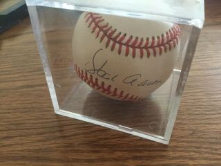 Hank Aaron Signed Official National League Baseball Vintage Psa/jsa