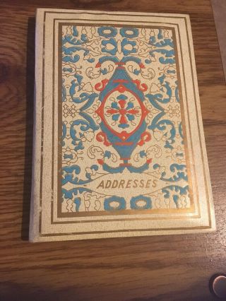 Vintage Retro Hardcover Decorative Address Telephone Book 1970