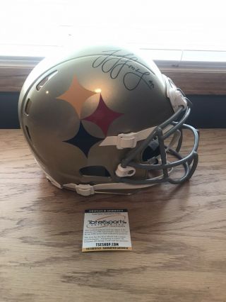 Juju Smith - Schuster Signed Pittsburgh Steelers Xenith Yth Authentic Helmet