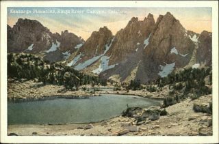 Kearsarge Pinnacles Kings River Canyon California 1920s Vintage Postcard