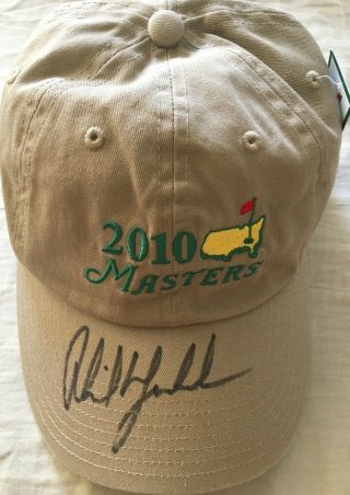 Phil Mickelson Autographed Signed Autograph Auto 2010 Masters Logo Golf Cap Hat