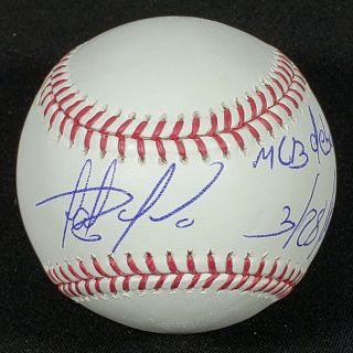 Fernando Tatis Jr Signed Autographed Baseball Mlb Debut W/ Jsa,  Hologram