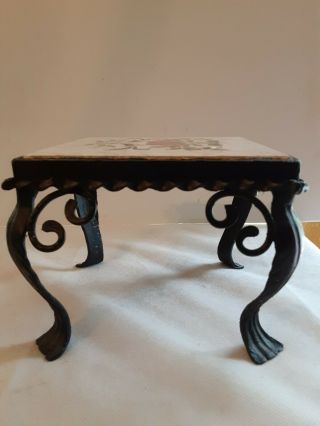 Vintage Wrought Iron Tile Stand Small