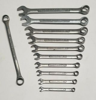 Vintage 11pc Craftsman Va Series Sae Combination Wrench Set 1/4 " - 3/4 "