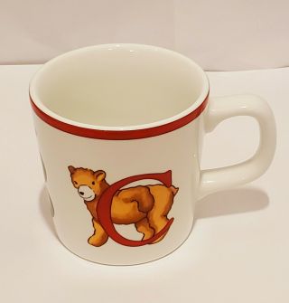 Vintage 1994 Tiffany & Co Alphabet Bears Childs Porcelain Mug Cup Japan