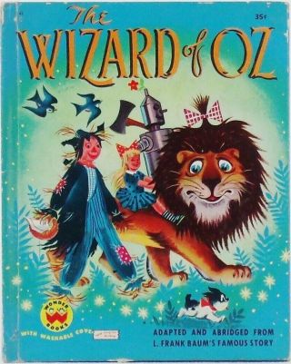 Vintage Wonder Book The Wizard Of Oz Tome Sinnickson Illustration