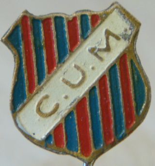 Cadetes De San Martin Vintage Club Crest Type Badge Stick Pin Gilt 14mm X 16mm
