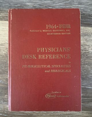 Vintage 1964 Physicians Desk Reference Pdr 18th Eighteenth Edition