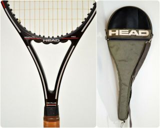 Vintage 80s Head Graphite Pro Tennis Racquet,  Bag Grip 4.  1/2 Made In Austria