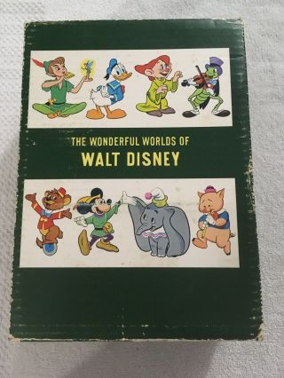 The Wonderful Worlds Of Walt Disney 4 Hardcover Vintage Book Set