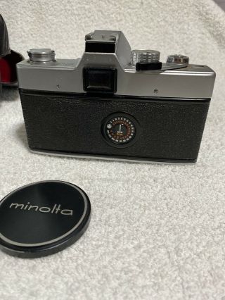 Vintage Minolta SRT 101 35mm Camera with Case & MC Rokkor - PF 58mm 1.  4 Lens 2