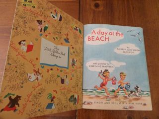 A Day At The Beach,  A Little Golden Book,  1951 (A ED;VINTAGE Corinne Malvern) 3
