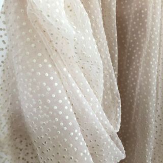 Vintage Fabric Sheer Flocked Dotted Swiss Fabric Dress Blush Pink Keyloun Usa