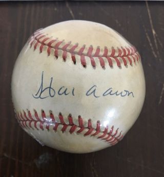 Hank Aaron Autograph Signed Official National League Baseball Score Board