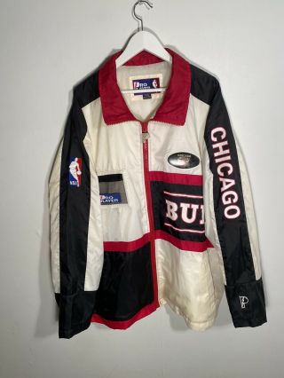 Vintage Chicago Bulls Pro Player Colorblock Jacket Size Mens Xl