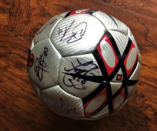 2003 Mls All Stars Team Signed Soccer Ball By 14 Donovan Valderama Ruiz Beasley