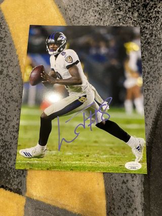 Lamar Jackson Signed Baltimore Ravens Autographed 8x10 Photo Jsa