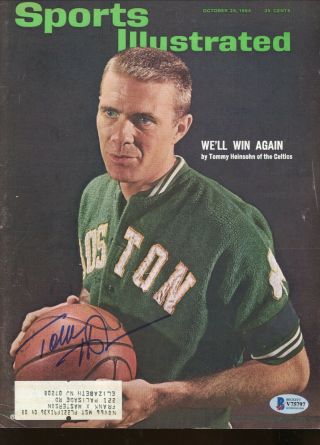 Tom Heinsohn Autographed Signed Sports Illustrated 10/26/64 Certifie Bas