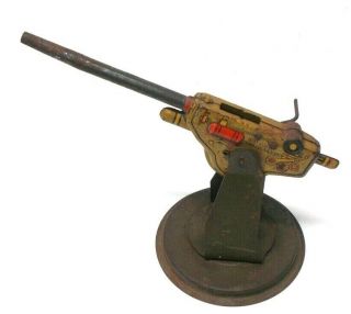 Vintage 1940`s Louis Marx Tin Toy Anti Aircraft Gun 105 Mm