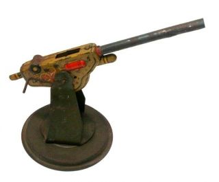 Vintage 1940`s Louis Marx Tin Toy Anti Aircraft Gun 105 mm 2