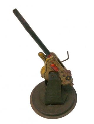 Vintage 1940`s Louis Marx Tin Toy Anti Aircraft Gun 105 mm 3