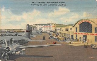 Miami’s International Airport Gateway To Latin American Countries Vintage Linen