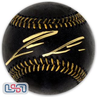 Ronald Acuna Jr.  Braves Autographed Signed Black Major League Baseball Jsa Auth