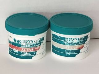 2 Vintage Shaklee At Ease Scour Off Heavy Duty Scouring Cleanser Paste 9oz