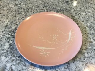 Vintage Texas Ware Pink Dinner Plate 10” Melamine Usa