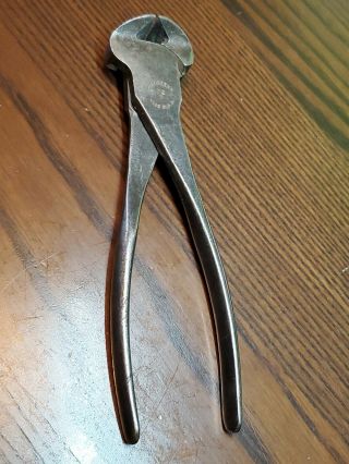 Vintage Crescent Tool Co,  72 7 End Nippers 7 " Crestoloy Jamestown Ny Usa