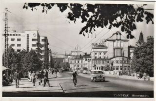 Tampere,  Hameenkatu.  Finland Vintage Postcard