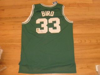 Larry Bird Autograph Signed Boston Celtics Jersey W/bird Holo
