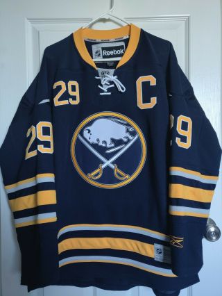 Nhl Buffalo Sabres - Jason Pominville " C " 29 Reebok Ice Hockey Jersey,  Size L
