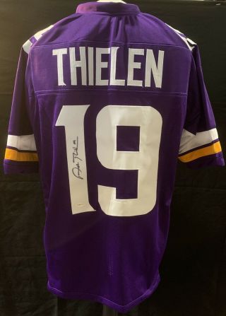 Adam Thielen Signed Minnesota Vikings Custom Jersey Autographed Tse Size Xl