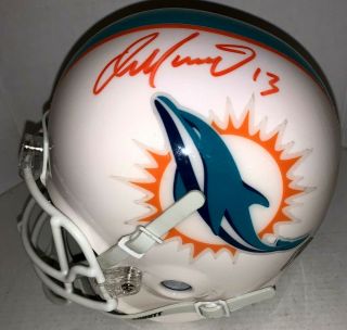 Dan Marino Autographed Signed Miami Dolphins Mini Helmet Wcoa
