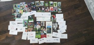 76 Golf Autographs Arnold Palmer Auto,  Phil Mickelson Auto,  Langer,  Venturi More
