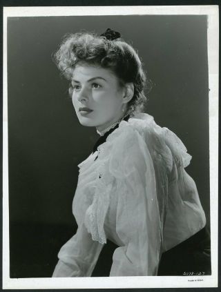 Ingrid Bergman In Early Portrait Vintage 1930s Photo