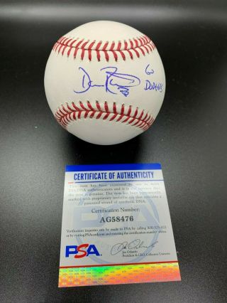 Dave Roberts Signed Autograph Baseball Dodgers Mlb Psa
