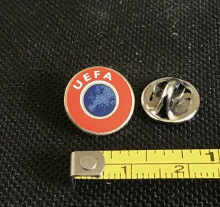 Uefa Red White & Blue Logo Vintage Pin Badge