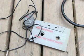 Vintage Discwasher Compact Disc Cassette Adapter Schotz Technology Aux - S31