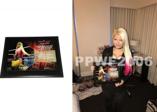 Wwe Alexa Bliss Hand Signed Autographed Plaque Tlc With Pic Proof