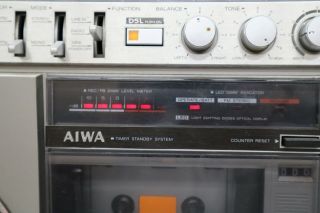 Vintage AIWA Stereo 600 Radio Cassette Recorder Boombox CS - 600U TO RESTORE PART 2
