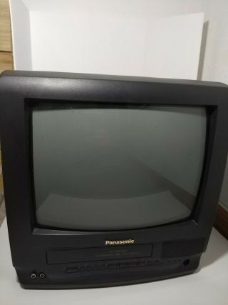 Vintage Panasonic Pv - M1323 - A 13” Crt Tv/vcr Retro Gaming Tv